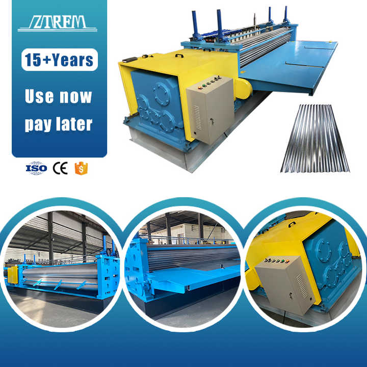 Barrel corrugated roof sheet making machine