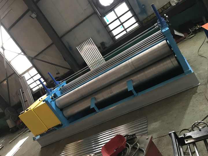 Barrel corrugated roof sheet making machine